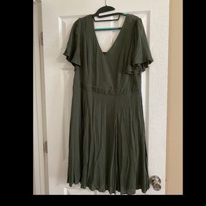 Torrid olive green dress
